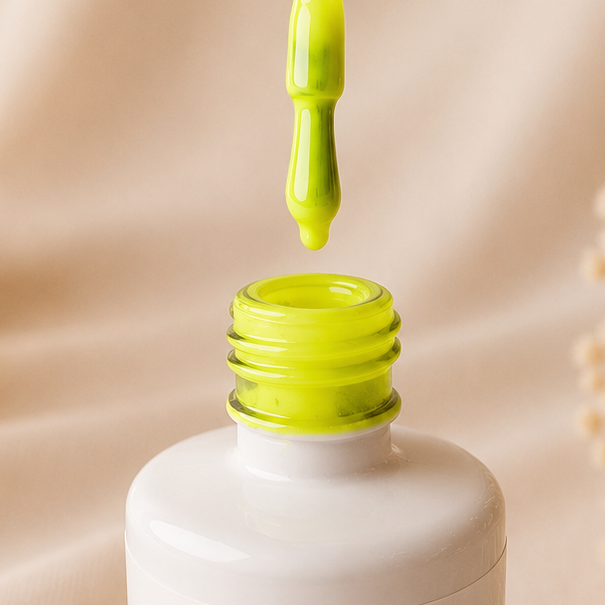 Vernis semi-permanent jaune fluo Acid glow Cynaila