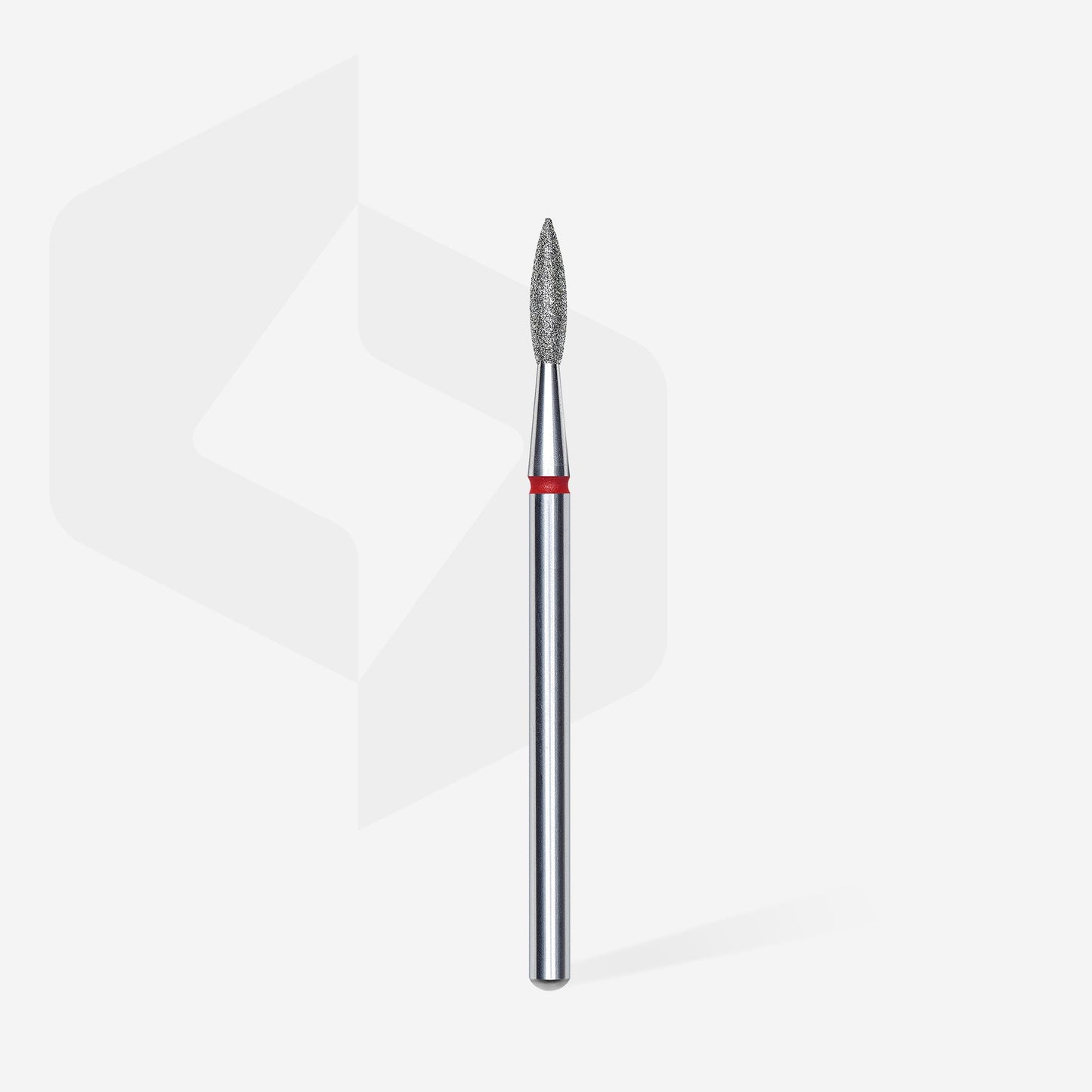 Embout diamant Staleks expert Flamme pointue rouge, ø 2,1 mm, partie active 8 mm